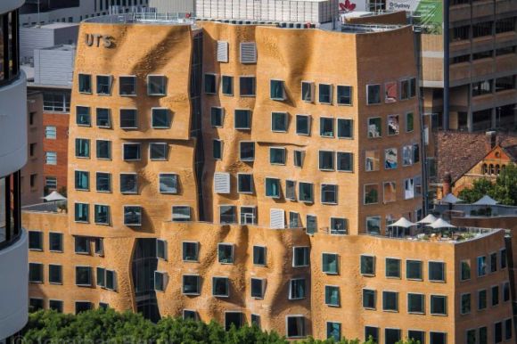 Gehry's brick building in Sydney